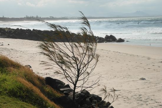 Stürmischer Tag in Byron Bay