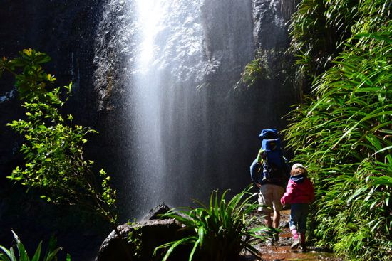 Beeindruckender Rainbow Fall