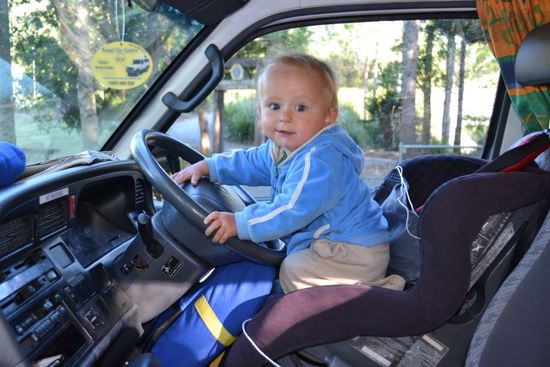 Matteo will auch mal ans Steuer