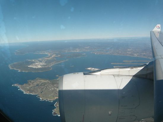 Anflug auf Sydney
