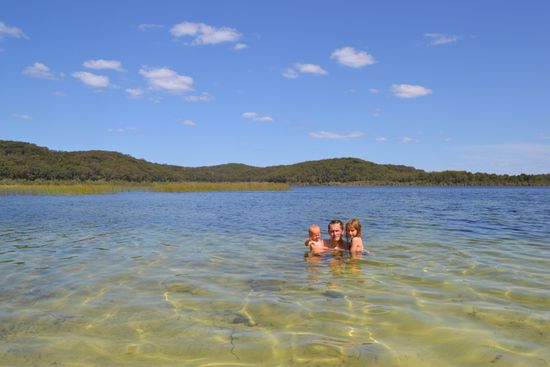 Abkühlung im glasklaren See