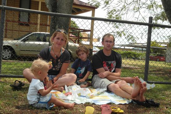 Childers - picnic beside the road
