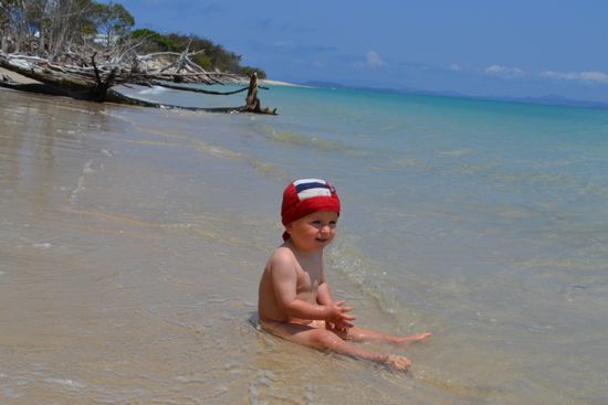 Glasklares, warmes Wasser