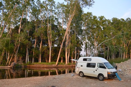 Sonnenaufgang am 'crocodile river' ?!? 