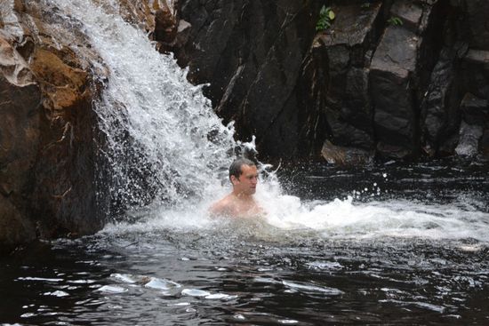 Morgentliches Massagebad