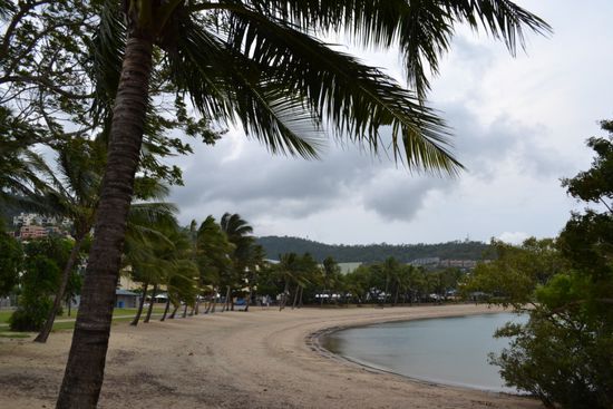 Auch der Strand ist leer gefegt
