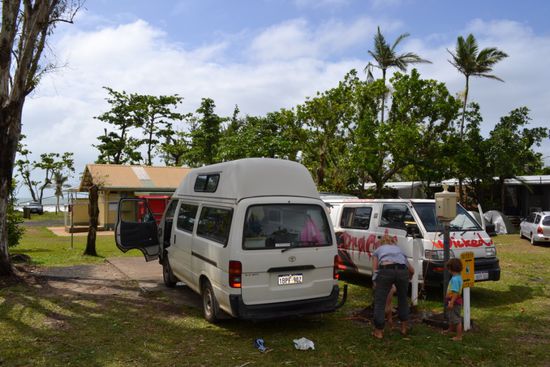 Zeltplatz direkt am Strand...