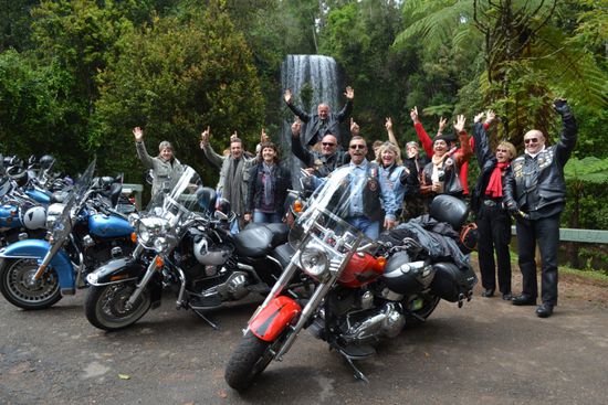 ...und eine nette französische Harley Truppe...