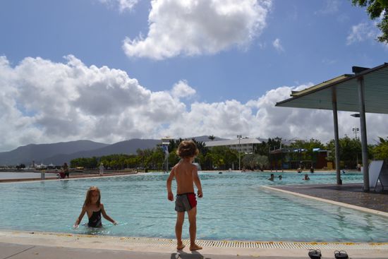 Künstliche Salzwasserlagune...