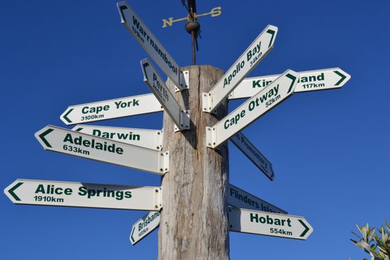 Entfernungen von Lorne