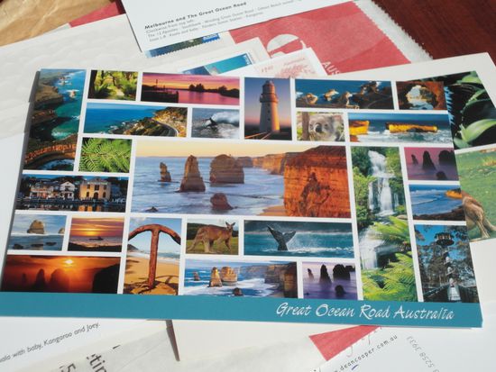 Erste Grüße nach Hause