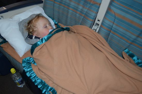 Auf dem ersten Flug konnten wir uns breit machen...