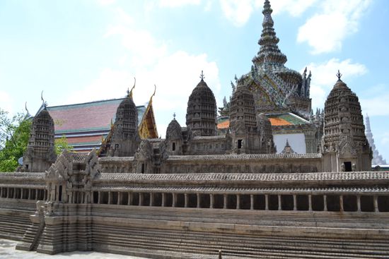 Modell des berühmten Angkor Wat in Kambodscha