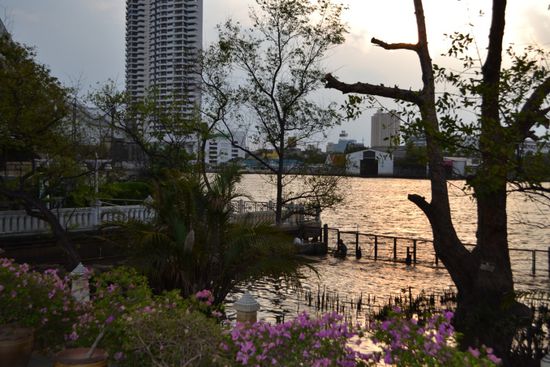 Abends waren wir nochmal zum Abschied am Flußufer