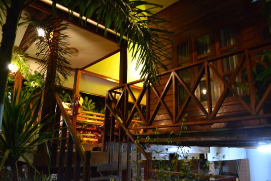 Unsere Veranda am Abend