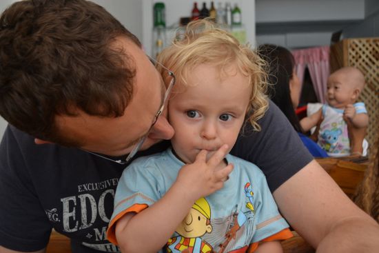 ...zum leckeren Frühstück in unserer "Stammkneipe"