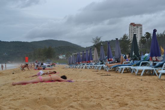 Der Strand 50m vom Hotel entfernt