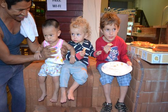 Mal wieder Pizza - mit Gästen...