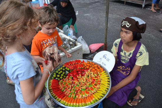 Bunte unbekannte Naschereien