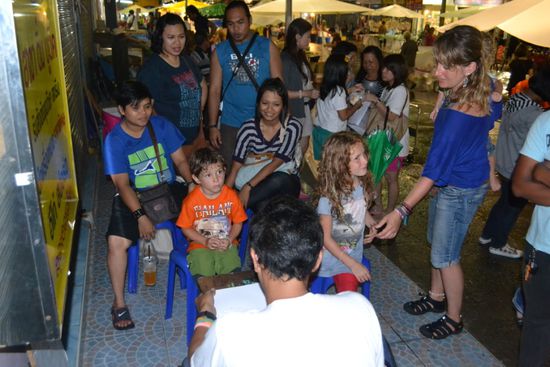Karikaturen der Kinder...