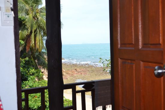 Guten Morgen: unser Ausblick von Bett...