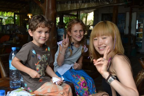 Die Kinder finden immer schnell Anschluss