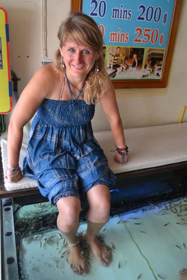 Fish Spa auch für Anja