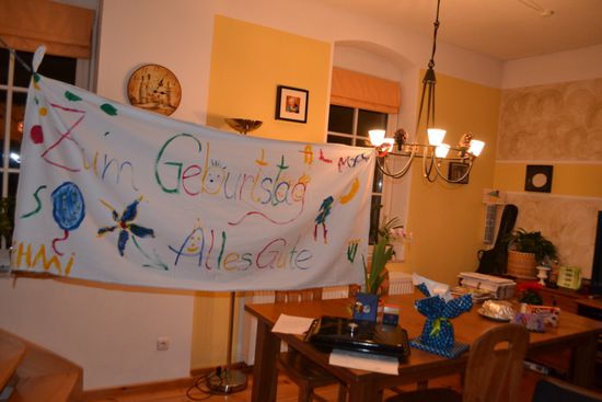 Empfang zu Hause - nachträglich für die Urlaubs-Geburtstagskinder!