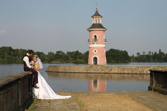 Am Leuchtturm in Moritzburg...