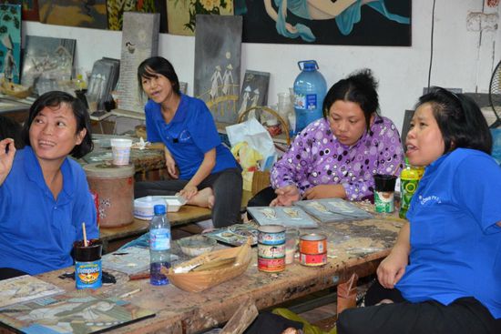 In einer Kunst-Manufaktur