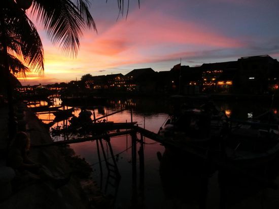 ...den Sonnenuntergang