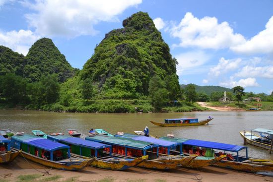 Bootsanleger im Phong Nha NP