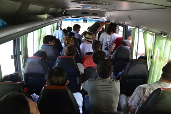 Unser gut besetzter Bus...