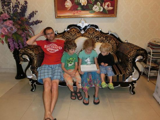 In der Lobby unseres Hotels