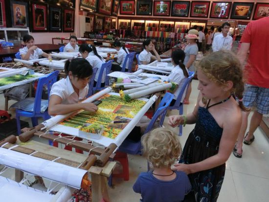 Handgestickte Bilder