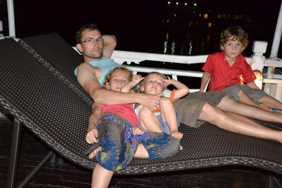 Chillen auf dem Oberdeck