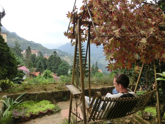 Blick vom Hotel-Garten