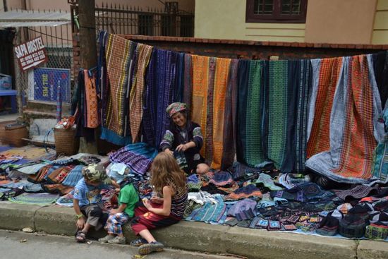 Unsere Deckenverkäuferin vom Vorabend