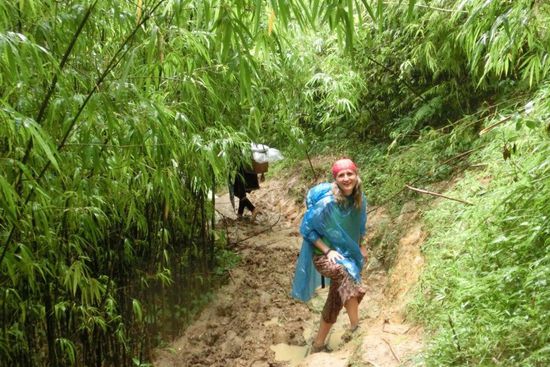 ...auf schlammigen Pfaden
