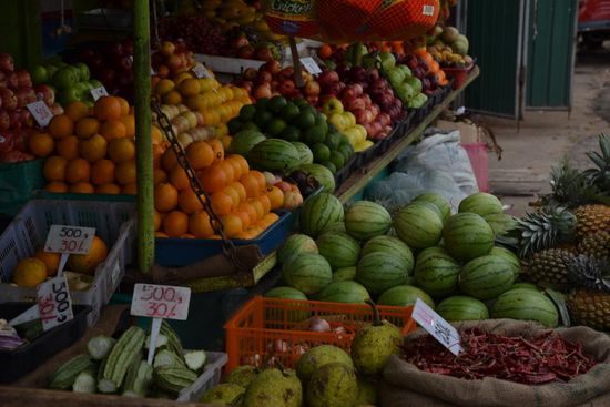 Lecker Obst und Gemüse