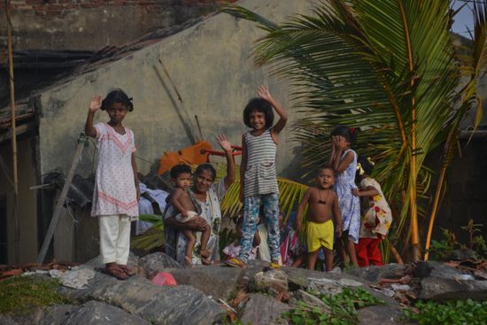 Armenviertel direkt am Strand