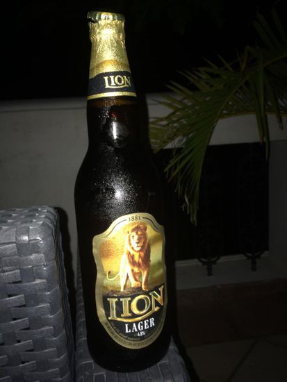 Abend-Ritual...Lion Beer