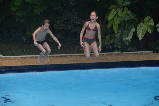 Letztes Baden vor der Abfahrt