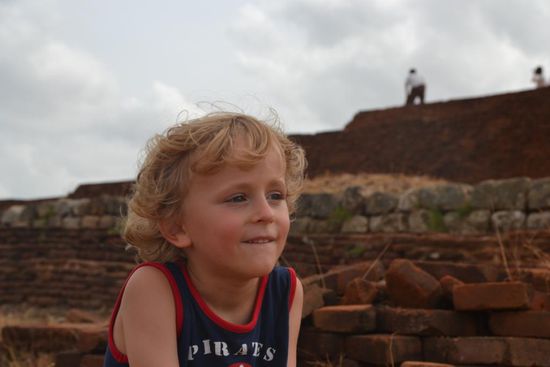 Geschafft. Als Erster oben...