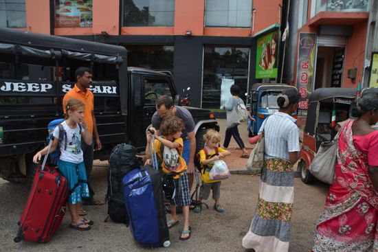 Shuttle zum Bus in Dambulla
