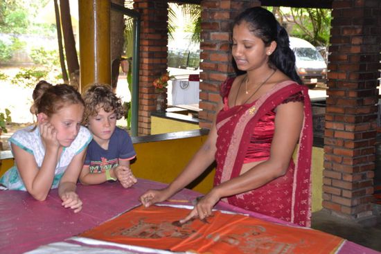 Besuch einer Batik-Manufaktur...