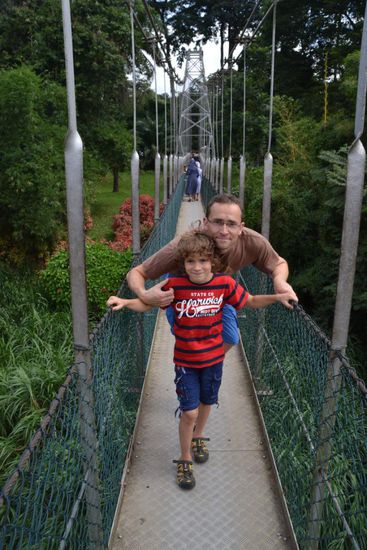 Wahnsinnig aufregende Hängebrücke