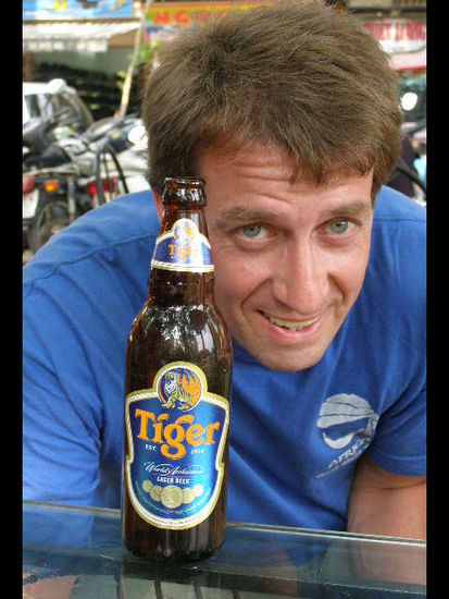 Und zum Nachspuelen: Tiger-Beer!