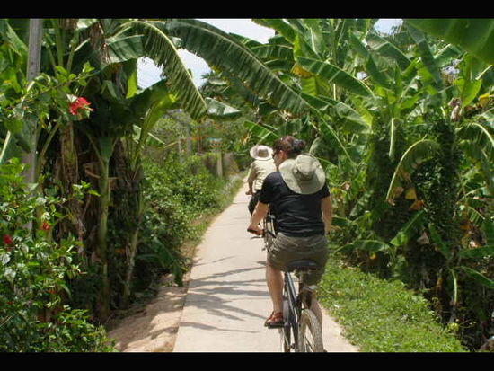 An-Binh-Island per Fahrrad