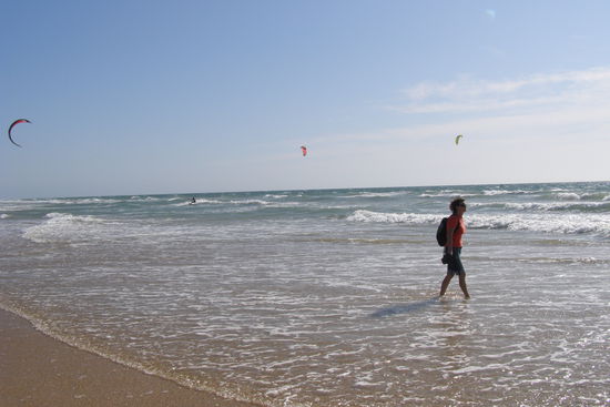Die Kite-Surfer freut´s - uns weniger.